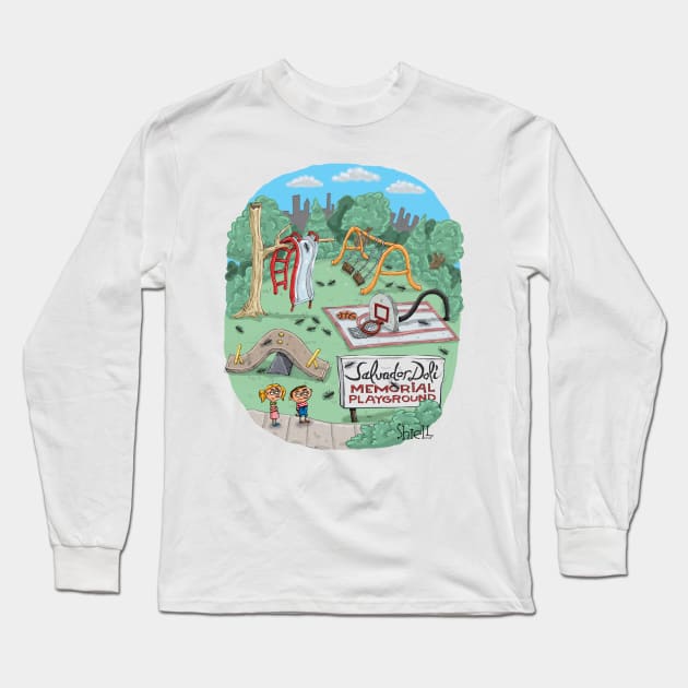 Dali Playground Long Sleeve T-Shirt by macccc8